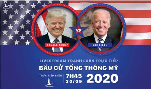 Đón xem Tranh luận trực tiếp Donald Trump và Joe Biden bầu cử Tổng thống Mỹ 2020 (7h45 ngày 30/9)