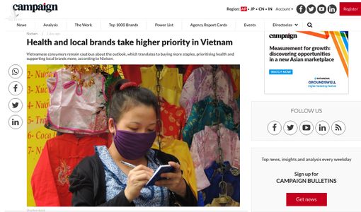 Nielsen: Người Việt Nam quan tâm sức khỏe và ưu tiên thương hiệu trong nước