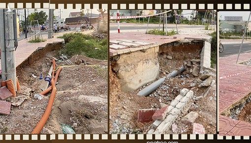 Đường chưa nghiệm thu đã hư hỏng