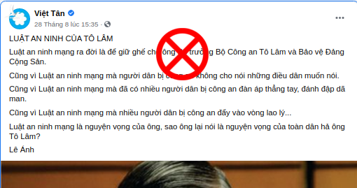 Sự cay cú với Luật An ninh mạng