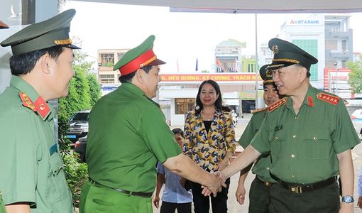 Bộ trưởng Tô Lâm thăm và làm việc với Công an tỉnh An Giang
