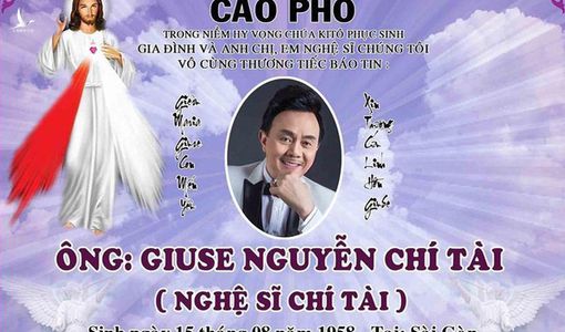 Tiền mua hoa viếng nghệ sĩ Chí Tài sẽ được dùng để xây nhà tình thương tặng bà con vùng lũ