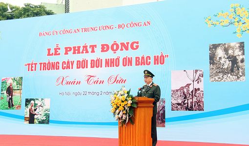 Bộ trưởng Tô Lâm phát động “Tết trồng cây đời đời nhớ ơn Bác Hồ”