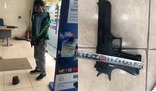 Lời khai của kẻ mặc áo Grab, mang súng và mìn cướp ngân hàng