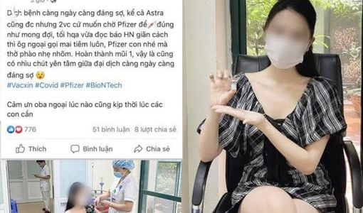 Đề nghị xem xét xử lý ‘hoa khôi khoe tiêm vắc xin Covid-19 không cần đăng ký’