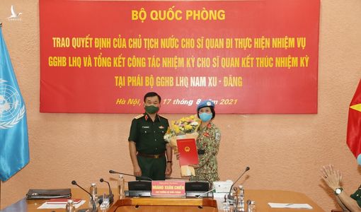Chủ tịch nước cử nữ “Sứ giả” thực hiện nhiệm vụ gìn giữ hòa bình Liên Hợp Quốc