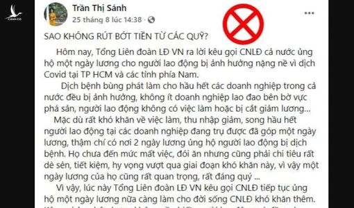 Kêu gọi ủng hộ công nhân khó khăn là có tội sao?