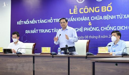 Thủ tướng dự lễ công bố kết nối nền tảng hỗ trợ tư vấn khám, chữa bệnh từ xa