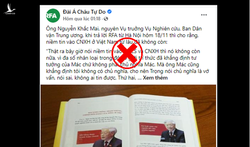 Đừng vì nhận định cá nhân mà phủ định con đường phát triển của dân tộc