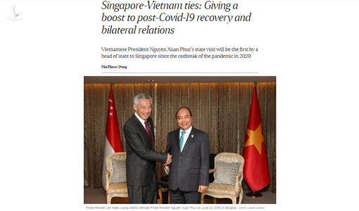 Straits Times: Chuyến thăm thúc đẩy phục hồi kinh tế Việt Nam – Singapore sau đại dịch