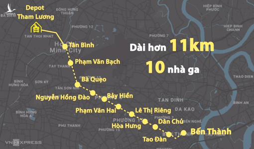 TP.HCM: Triển khai tuyến tàu điện Bến Thành – Tham Lương