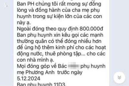 Hà Nội: Phụ huynh đề xuất thu 800 nghìn/học sinh, lớp tốn gần 60 triệu chỉ để tổ chức văn nghệ