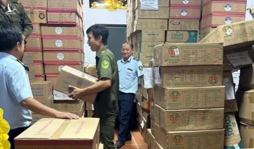 Long An phát hiện gần 12.000 lon sữa không rõ nguồn gốc giá trị ước tính hơn 3 tỷ đồng