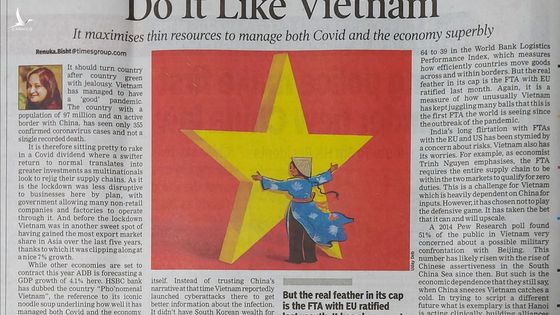 Times of India của Ấn Độ: “Hãy làm như Việt Nam”