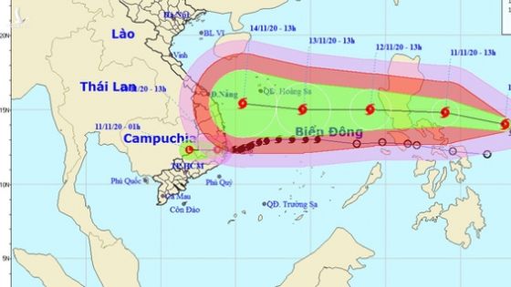 Bão Vamco sắp vào Biển Đông, hướng thẳng miền Trung