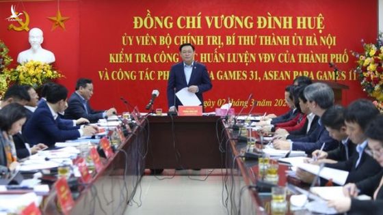 Ông Vương Đình Huệ yêu cầu Hà Nội không chủ quan khi chuẩn bị SEA Games 31