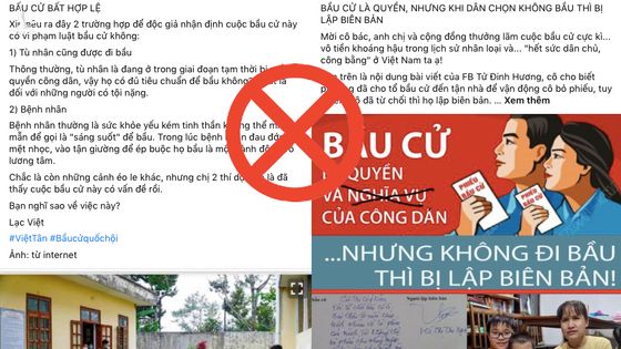 Những kẻ cay cú vì không thể phá hoại bầu cử