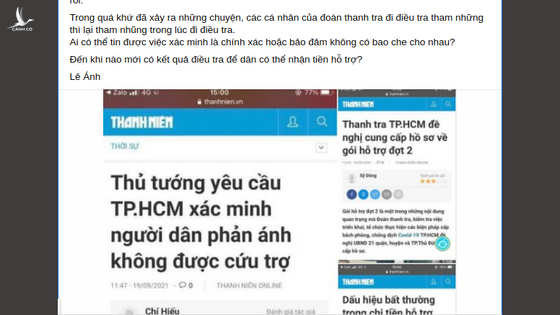 Không kiểm chứng, Việt Tân đã tru tréo về việc người dân chưa nhận cứu trợ