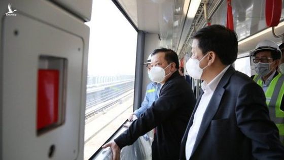 Bí thư Hà Nội đốc thúc vận hành tàu đường sắt Nhổn – Ga Hà Nội