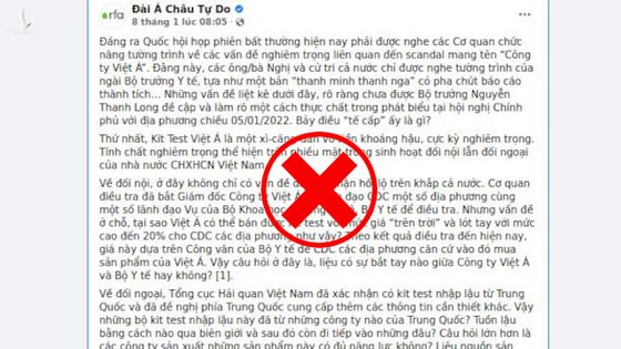 Sai phạm của Việt Á không phải đại diện cho công tác chống dịch