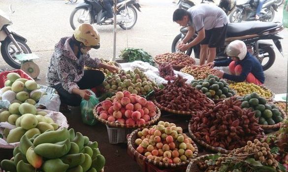 Hơn 114.000 tấn rau quả Trung Quốc đổ về chợ đầu mối Việt Nam