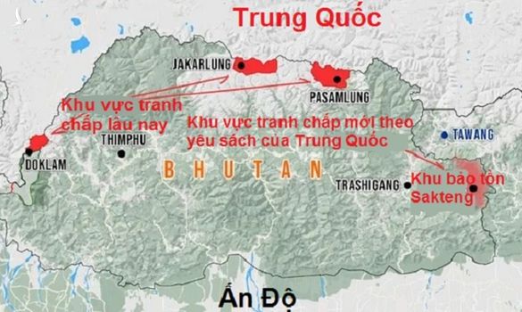 Trung Quốc tự dưng tuyên bố đòi khu bảo tồn của quốc gia Bhutan