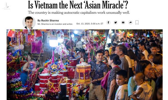 New York Times: Việt Nam có phải là ‘Kỳ tích châu Á’ tiếp theo?