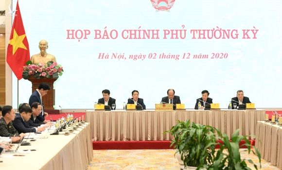 Nội dung trao đổi tại họp báo Chính phủ tháng 11