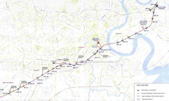 Đề xuất thay tuyến BRT số 1 TP.HCM bằng xe buýt chất lượng cao