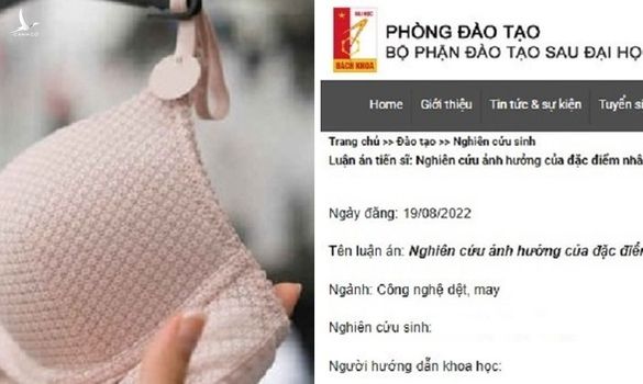 Luận án tiến sĩ về áo ngực và thói quen mạt sát