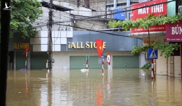 Vỡ đê sông Lô tại Tuyên Quang: Nước đã ngập toàn thành phố 